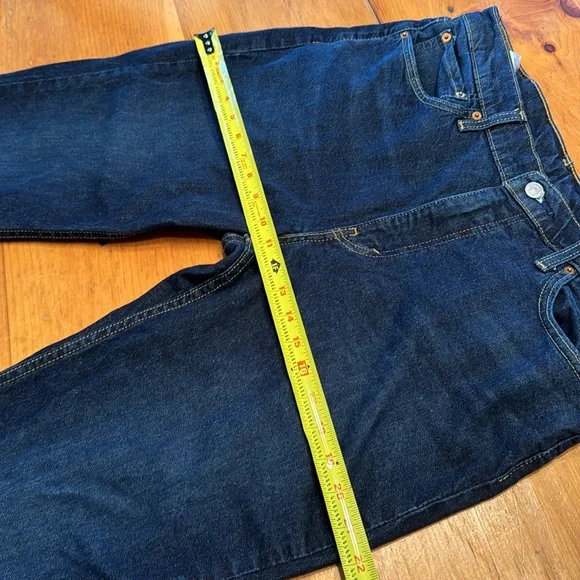 Levi's Mens 511 Jeans - 045114534 - Dark Wash Blue - frayed bottoms 36 x 30 - Picture 12 of 16